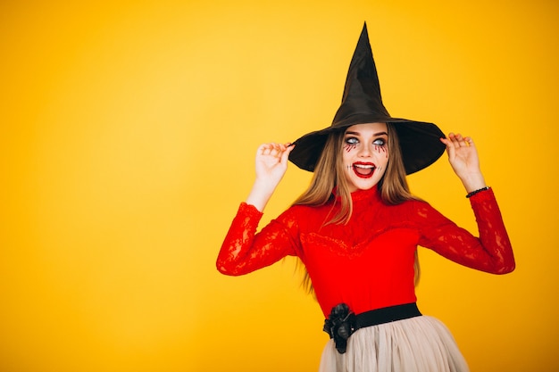 Photo gratuite femme en costume d'halloween