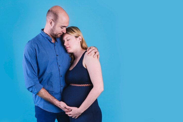 Photo gratuit femme enceinte avec son mari