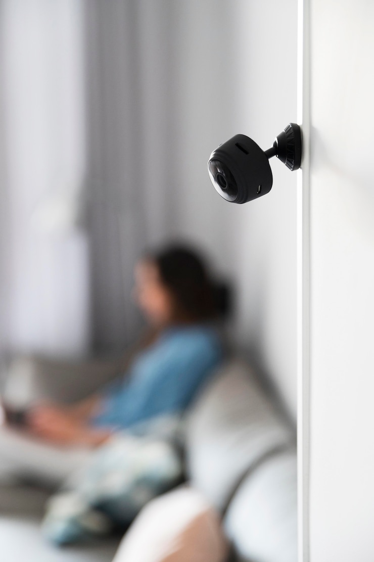 Photo gratuit femme floue de plan moyen à l'intérieur