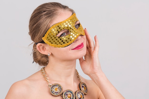 Photo gratuite femme, masque carnaval