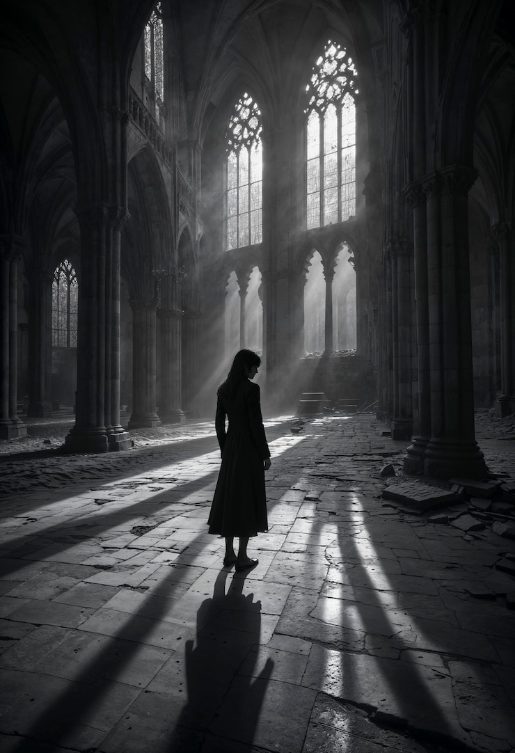 Photo gratuit une femme montrant de la tristesse dans un endroit solitaire