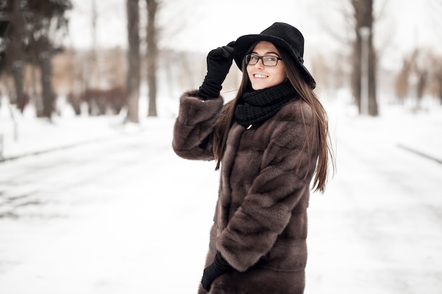 Femme, sourire, beauté, fille, portrait