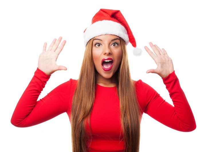 Photo gratuit femme surprise