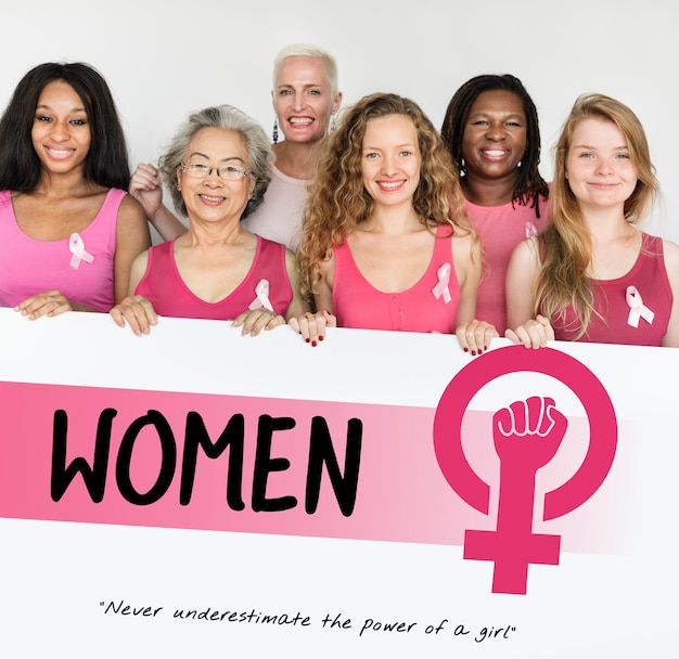Photo gratuite les femmes girl power féminisme concept d'égalité des chances
