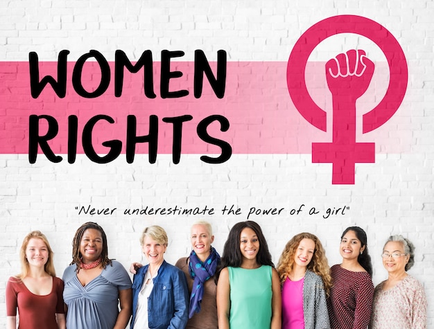 Les femmes Girl Power Féminisme Concept d'égalité des chances