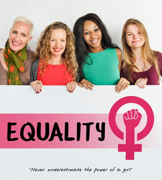Les femmes Girl Power Féminisme Concept d'égalité des chances