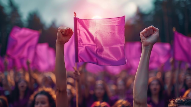 Photo gratuite des femmes protestent pour leurs droits à la fête des femmes