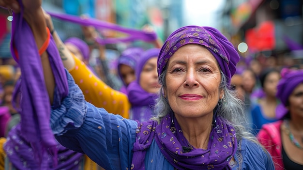 Des femmes protestent pour leurs droits à la fête des femmes