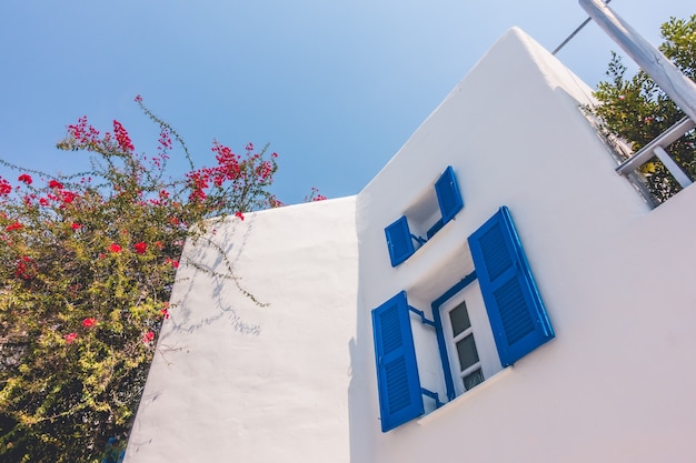 Photo gratuite fenêtre allée été cyclades grèce