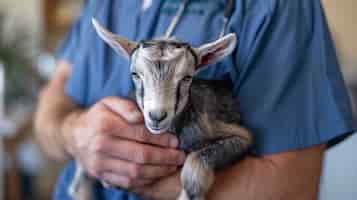 Photo gratuite ferme de chèvres photoréaliste