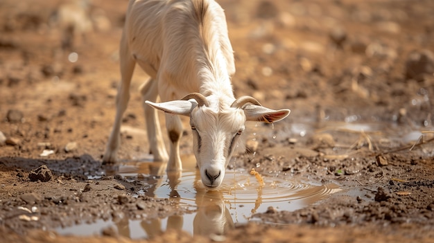 Photo gratuite ferme de chèvres photoréaliste