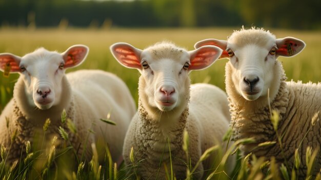 Ferme de moutons photoréaliste