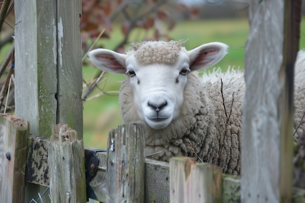 Ferme de moutons photoréaliste