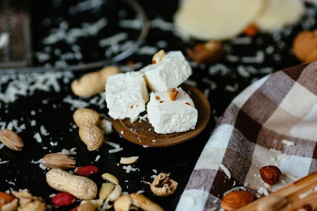 Feta. Délicieuse feta au fromage de chèvre salé