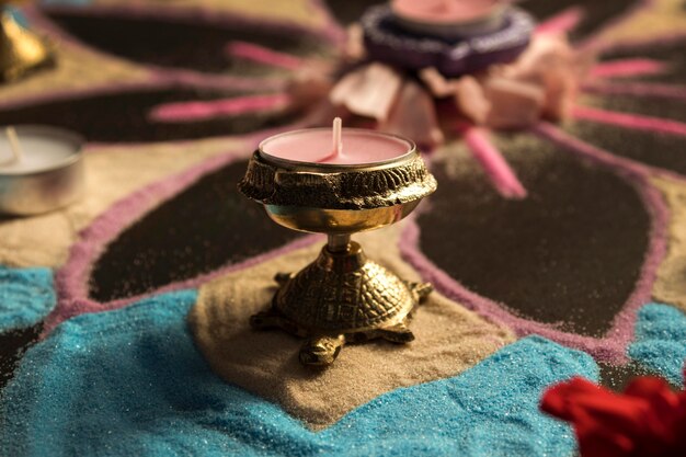 Fête de Diwali de la tradition des lumières