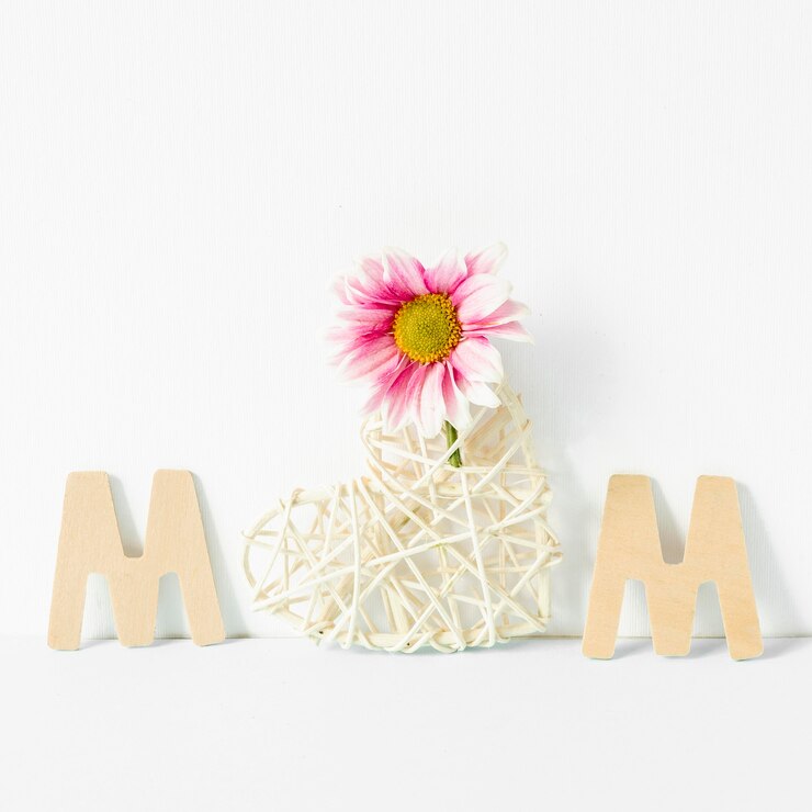 Photo gratuit fête des mères avec fleur