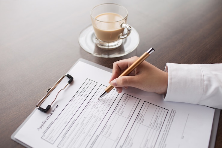 Photo gratuit feuille adulte recrutement de l&#39;information candidat