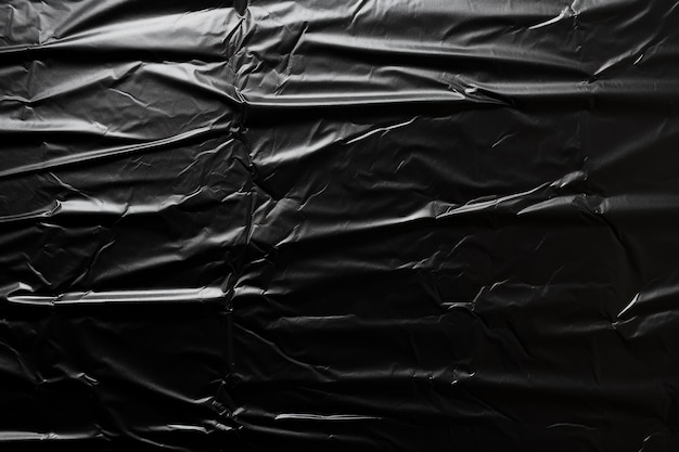 Photo gratuite feuille de plastique noire élégante