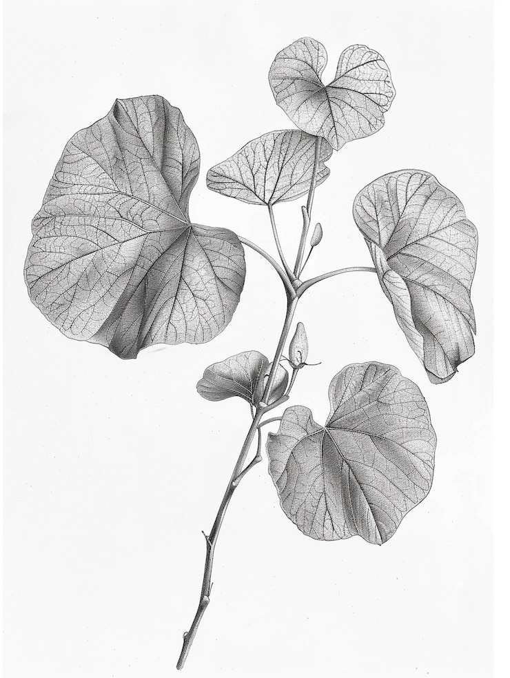 Photo gratuit feuille vintage monochrome dans le style de l'art en ligne