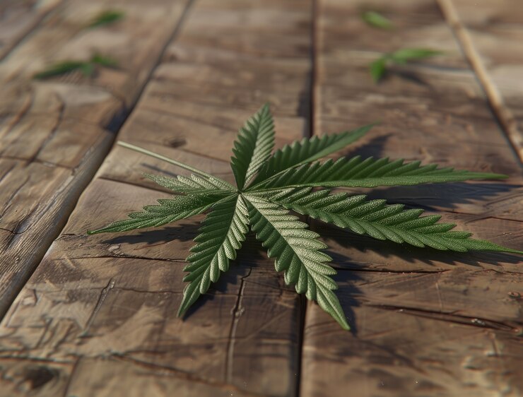 Photo gratuit des feuilles de marijuana vives avec des couleurs vertes vives