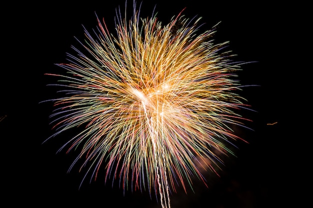 Photo gratuite feux d'artifice coloré