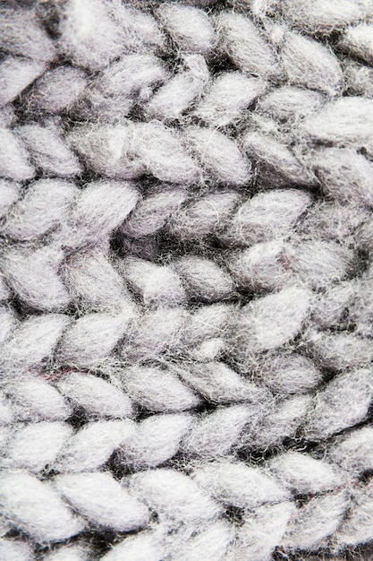 Fibres douces avec motif tricoté