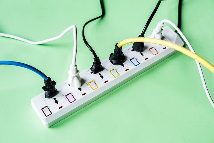 Photo gratuit fiche et prise d&#39;alimentation électrique