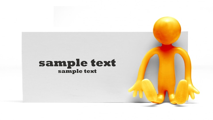 Photo gratuit figure assise avec une pancarte vide