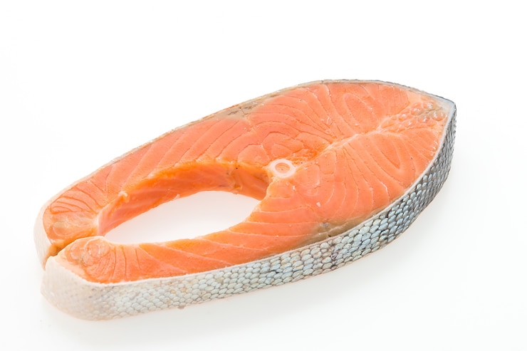 Photo gratuit filet de saumon savoureux close-up