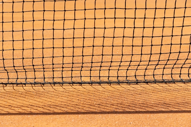 Photo gratuite filet de tennis en gros plan