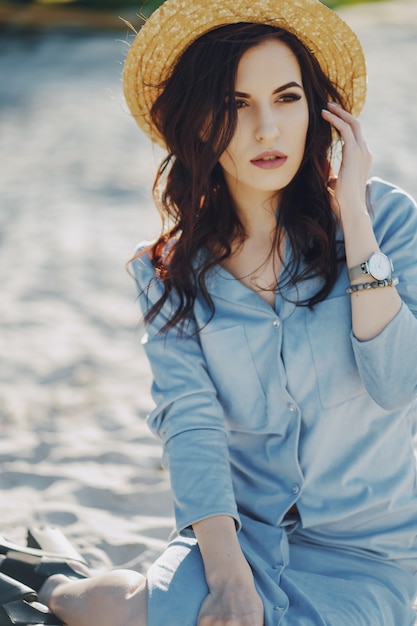 fille sur la plage