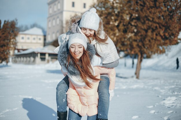 les filles en hiver