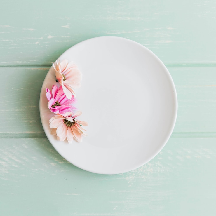 Photo gratuit des fleurs sur un plat