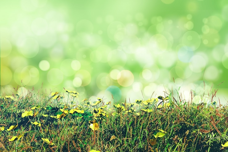 Photo gratuit floral design avec effet bokeh