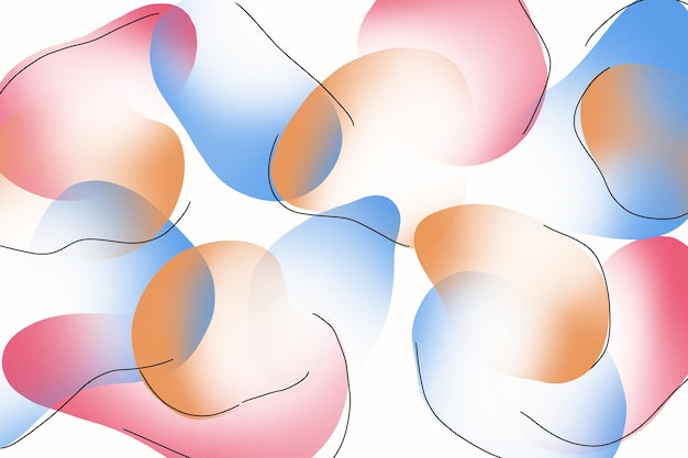 fond abstrait avec des formes organiques colorées