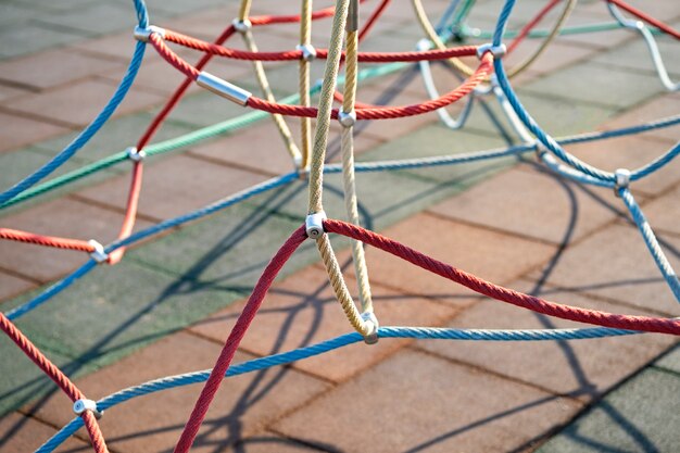 Fond d'aire de jeux pour enfants colorés à l'extérieur