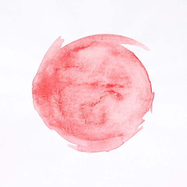 Fond aquarelle tache rouge ronde