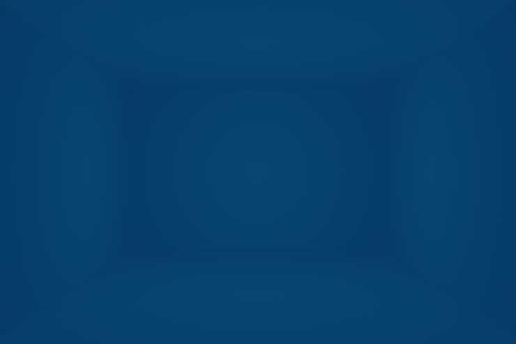 Photo gratuit fond bleu dégradé de luxe abstrait. bleu foncé lisse avec vignette noire studio banner. chambre studio 3d.