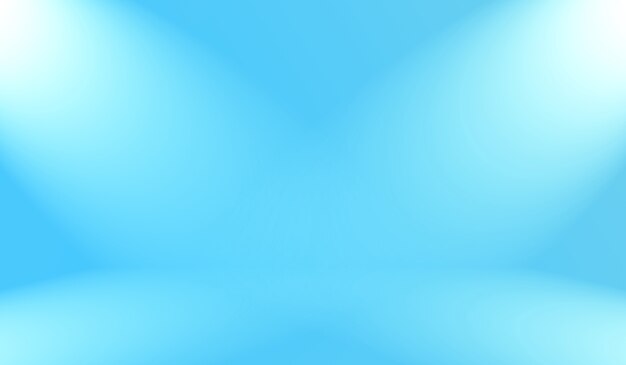 Fond bleu dégradé de luxe abstrait. Bleu foncé lisse avec vignette noire Studio Banner.