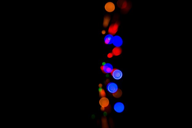 Fond de bokeh abstrait avec des lumières colorées