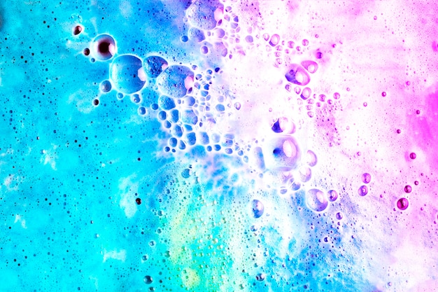 Photo gratuite fond de bombe de bain gazeuse colorée