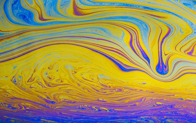 Fond de bulle de savon vibrante teintée multicolore