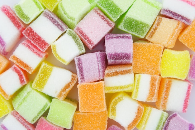 Photo gratuite fond coloré de jelly candy