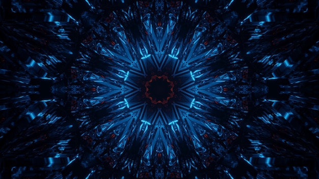 Fond cosmique avec des lumières laser bleues et rouges - parfait pour un fond numérique
