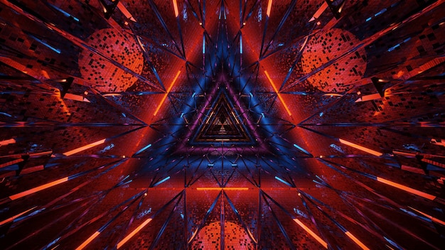 Fond cosmique de lumières laser noir-bleu et rouge - parfait pour un fond d'écran numérique