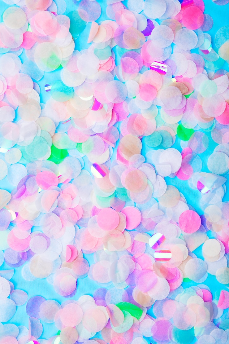 Photo gratuit fond créatif avec des cercles de papier colorés