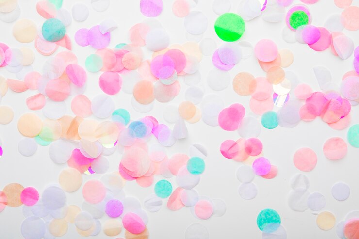 Photo gratuit fond créatif avec des cercles de papier colorés