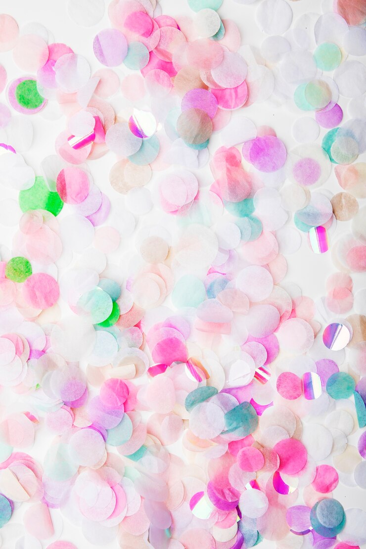 Photo gratuit fond créatif avec des cercles de papier colorés