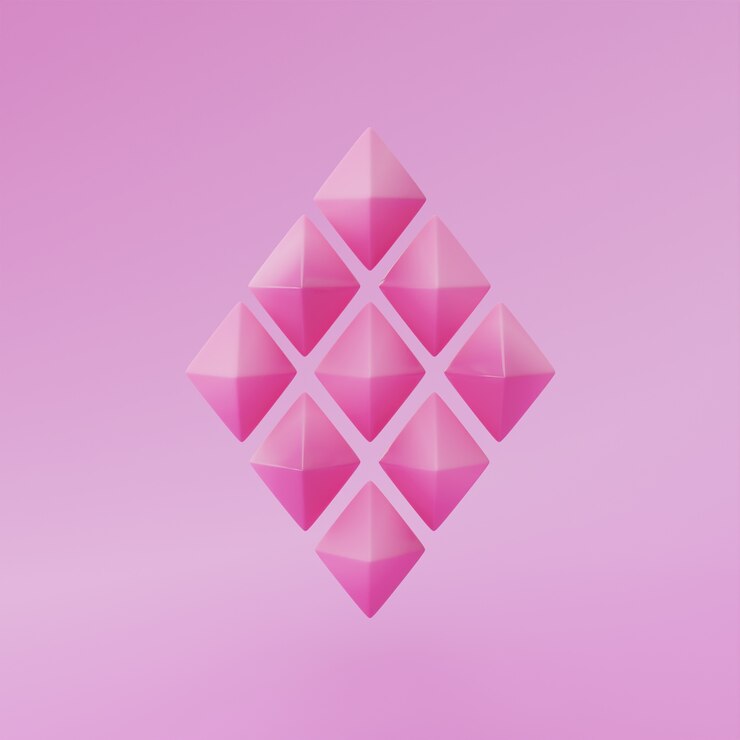 Photo gratuit fond dégradé de diamants roses