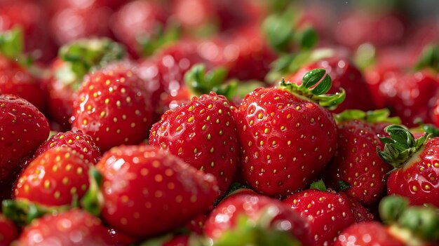 Un fond avec de délicieuses fraises